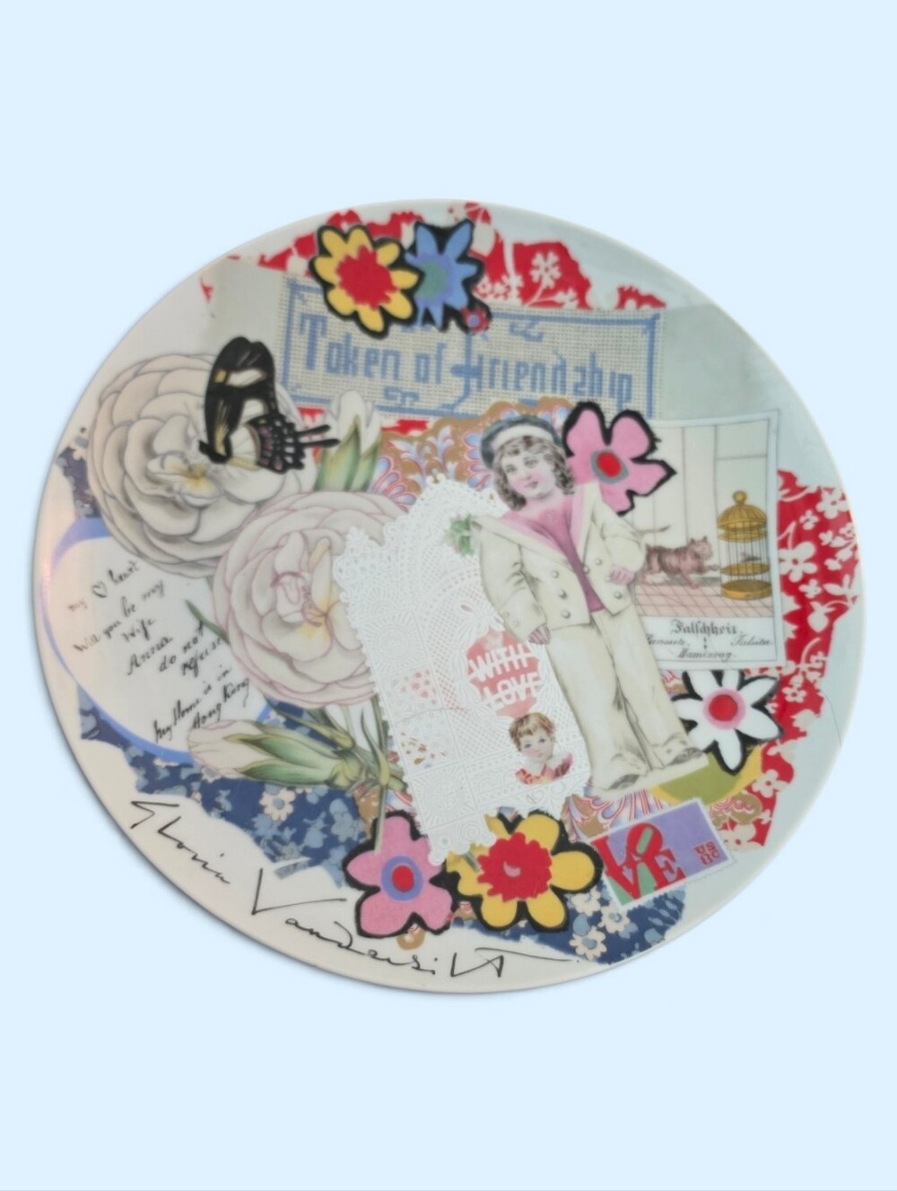 Vintage Gloria Vanderbilt wallplate collection, Japan, Victorian